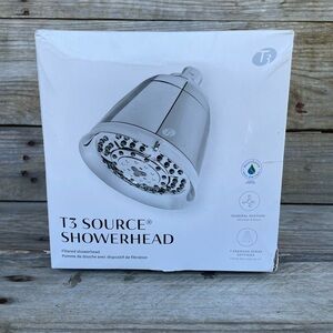 T3 Source Showerhead | Adjustable Chrome Shower Head with Chlorine Filter